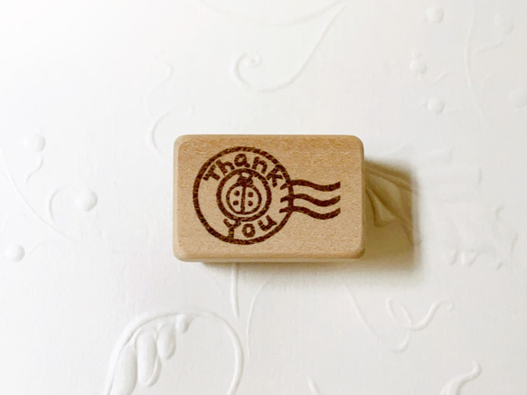 Thank You 消印型てんとう虫はんこ はんこ・スタンプ photo stamp sue