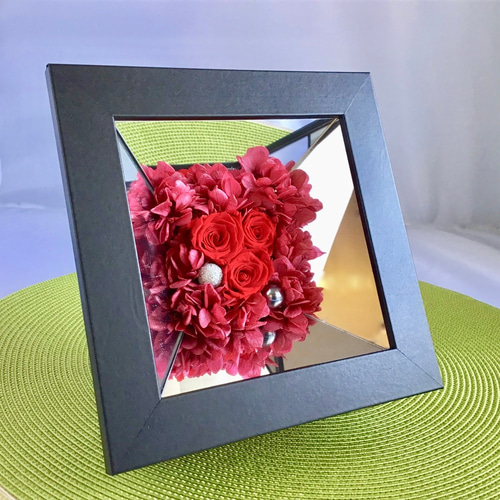 プリザーブドフラワーボックス　ウェルカムスペース　ピンク薔薇プリザーブドフラワー Flower Box/S]カラー3種/プリザーブドフラワー | Flower works A