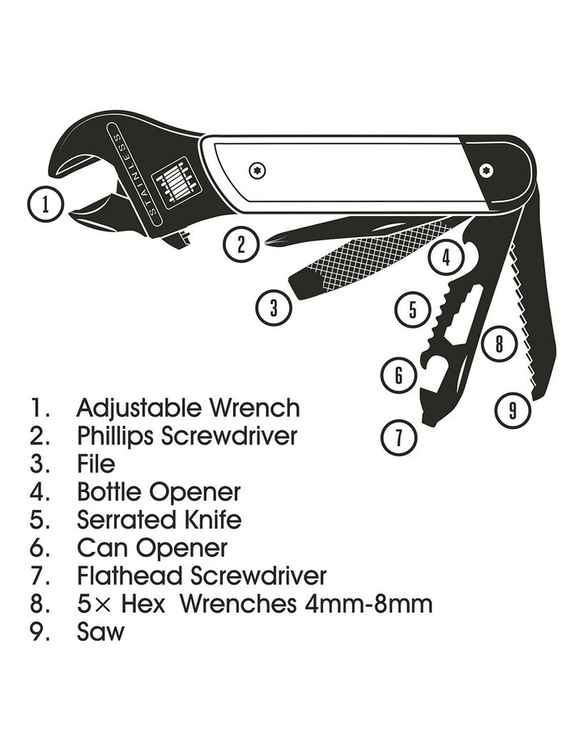 GENTLEMEN'S HARDWARE WRENCH MULTI TOOL 5枚目の画像