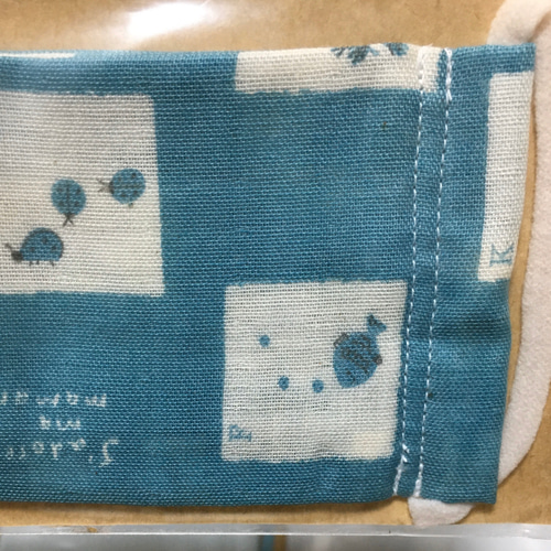 インナーマスクにも☆幼児用手作り柄マスク（水色set） 雑貨・その他