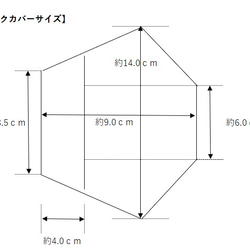 【数量限定】生成りレースを使った　１枚仕立てのマスクカバーＡ 5枚目の画像