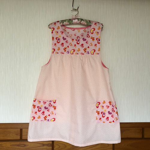 ハートピンク エプロン 保育士 エプロン nobuhiro 通販 10391514