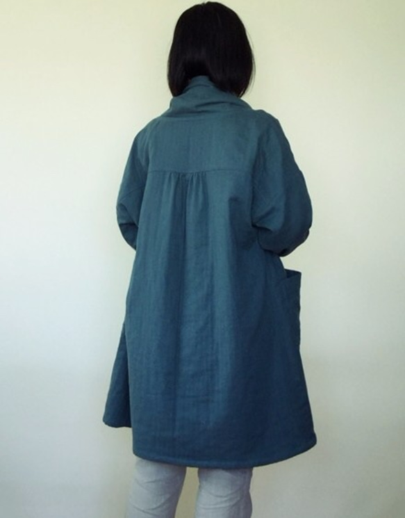 (Sさま限定)トリプル（3重）ガーゼのジャケットコート 「着た瞬間から心地いい服」 5枚目の画像