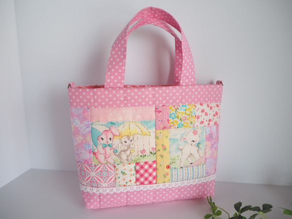 REI様•ハローベイビーパッチワークキルトトートバッグ2点 am＆be