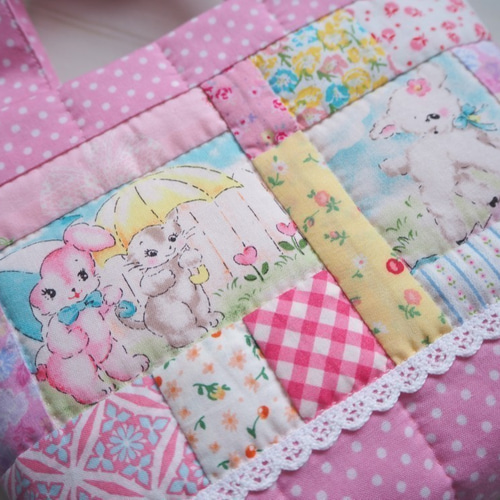 作成キット ミニバッグトート Dカン付き2WAYにも！ ハローベイビー