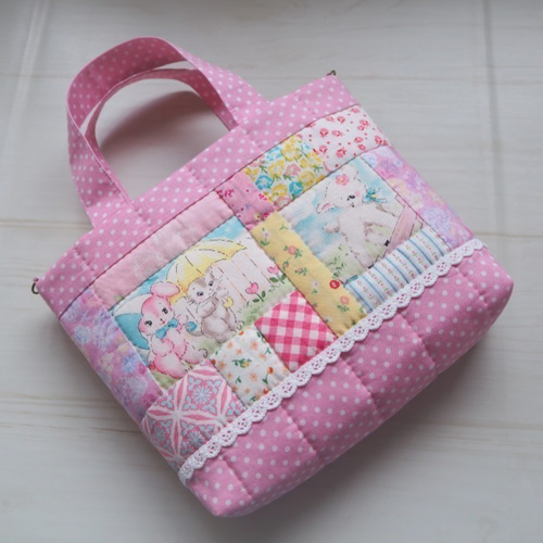 作成キット ミニバッグトート Dカン付き2WAYにも！ ハローベイビー