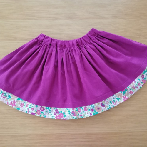 ✨パウスカート マゼンダピンク丈45cm ケイキ 子供 フラダンス