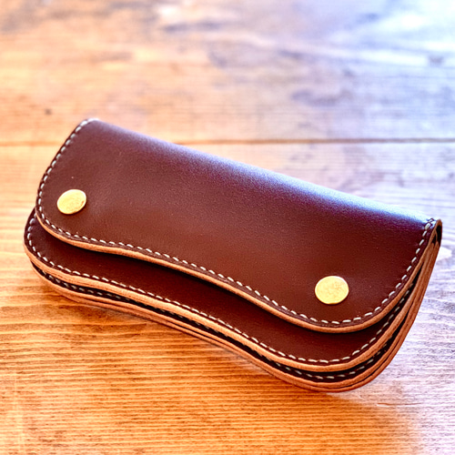 国産本革】トラッカーウォレット BONE-03 ダークブラウン 長財布 JISON 
