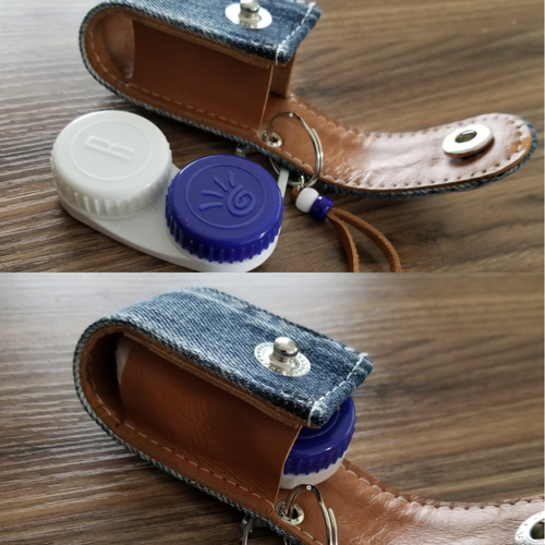 送料無料】 リップケース コンタクトケース 印鑑ケース ハンドメイド