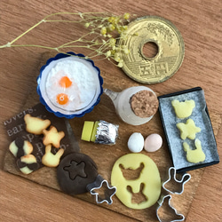 【受注製作】ミニチュア　手作りクッキーセット 2枚目の画像