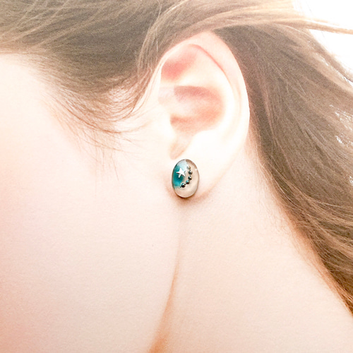 943. 流れ星✰︎ブルー ピアス/イヤリング ピアス（その他） Witch 