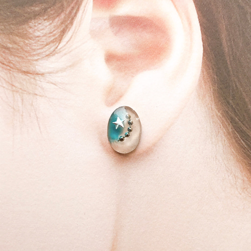 943. 流れ星✰︎ブルー ピアス/イヤリング ピアス（その他） Witch 