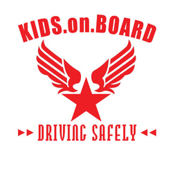 【選べるカラー】KIDS on BOARD 車 ステッカー 4枚目の画像