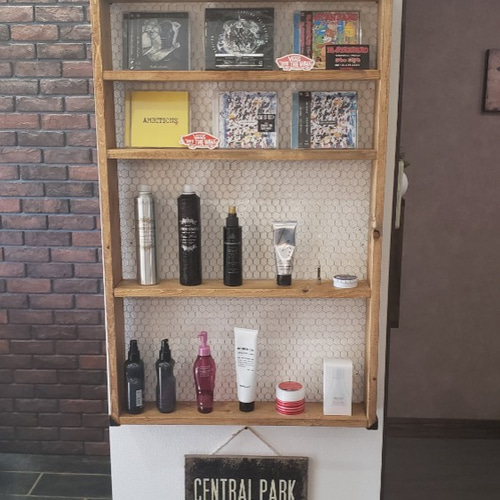 アンティーク風ウォールシェルフ【男前家具】 壁掛けラック