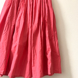 すずやかインド綿スカート ピンク 2枚目の画像