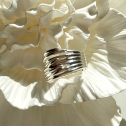 ♡シルバー925/重なったボリュームリング♡R2741 6枚目の画像