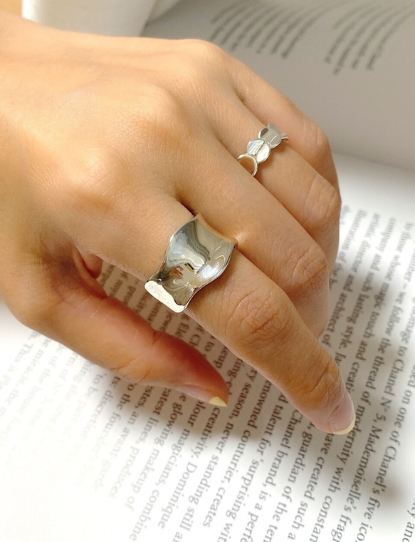 Leaf Ring | 925 Sterling Silver 14k Rose Gold Ring | Green