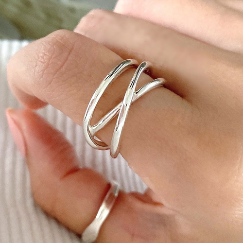 3重3連トリプルシルバーリングRG38 指輪・リング Ringo 通販 11644874