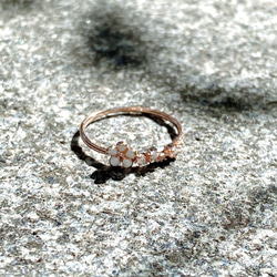 ✿胸キュンフラワーシルバーリング✿R3772 8枚目の画像