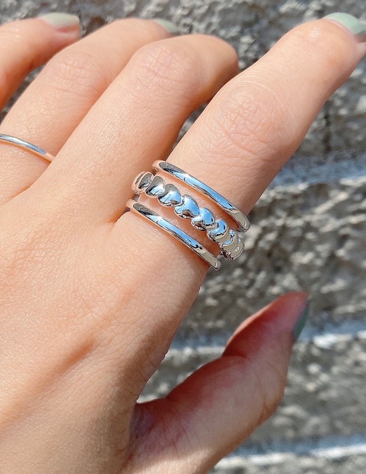 betweenビトウィーン ハート♡シルバーリングR1007