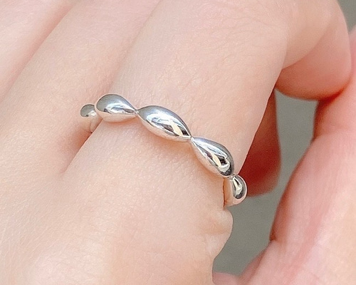 高品質　ラリマー　シルバー925 指輪　リング　フリーサイズ　雫　ドロップ ぷっくり 雫 ドロップリング Drop Ring RG45 指輪・リング Ringo 通販