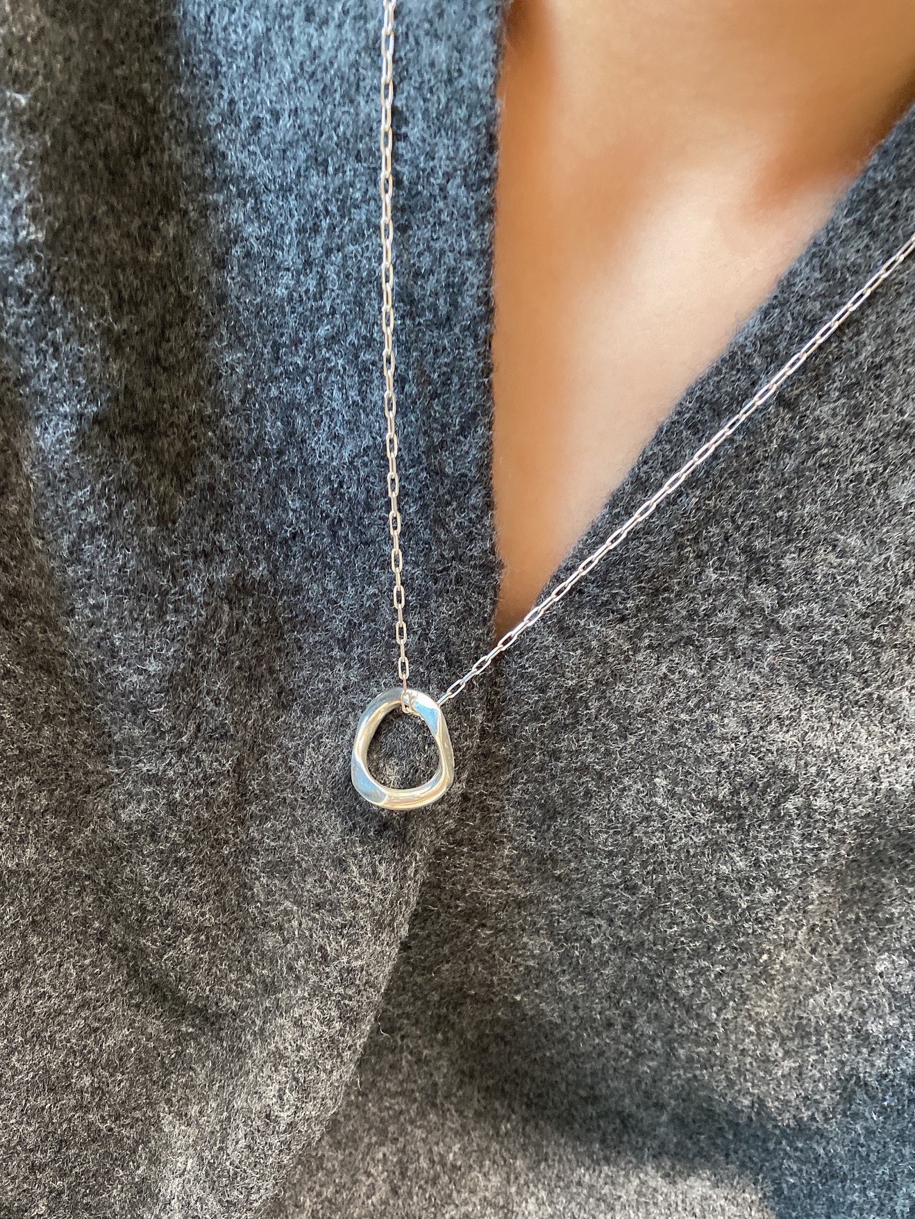 非定型鏡面カットシルバーリング RG54