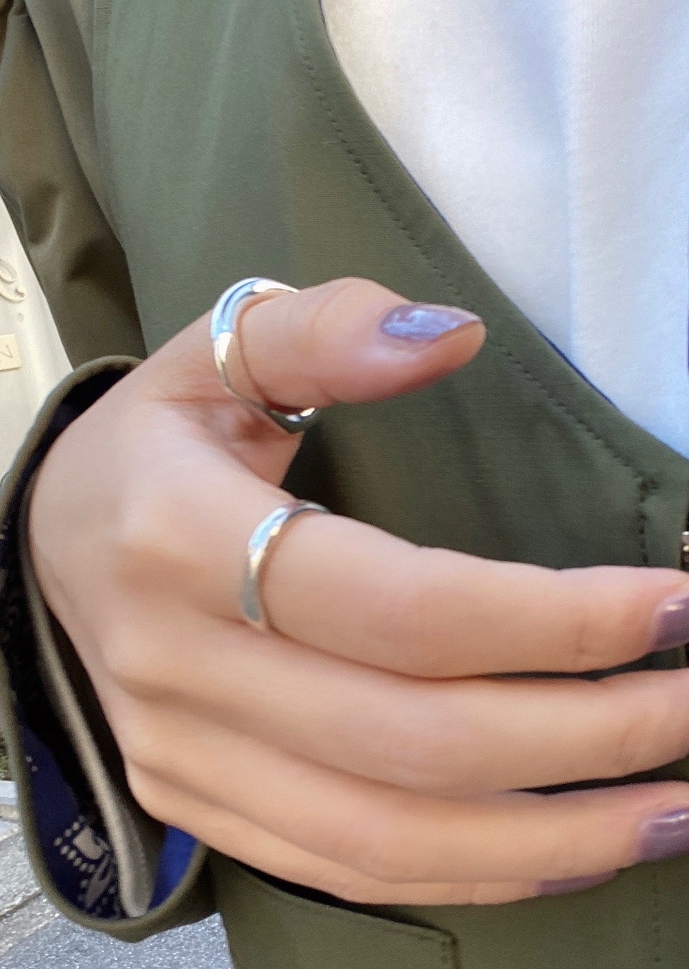 非定型鏡面カットシルバーリング RG54