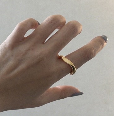 非定型鏡面カットシルバーリング RG54