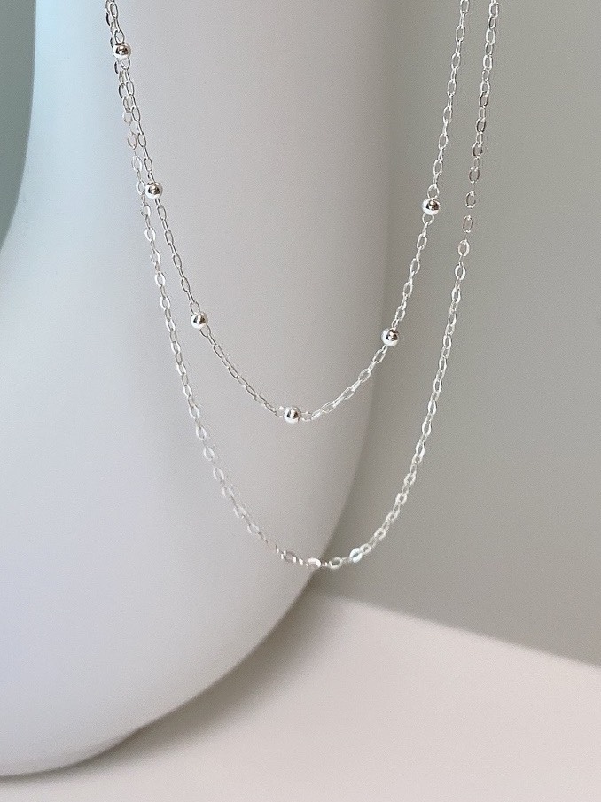 レイヤードチェーンネックレス 4,740円