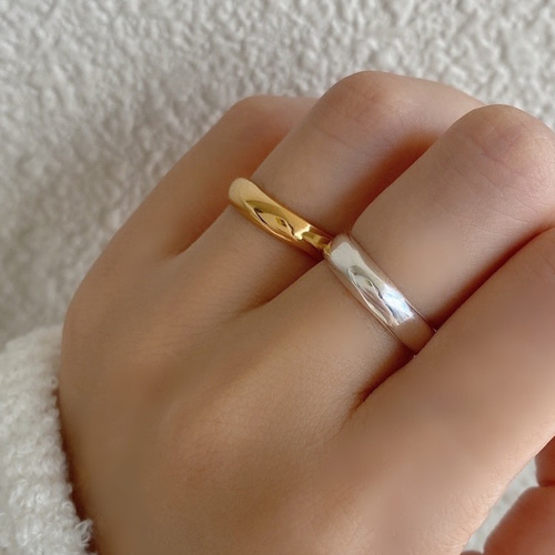 ユニークな変形デザインシンプルリングRG57 指輪・リング Ringo 通販