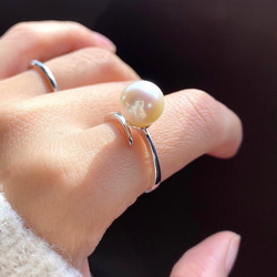 淡水真珠 9.5mmパールリングR3796 指輪・リング Ringo 通販 12855012