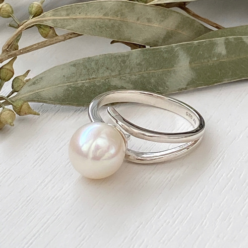パールリング 楽天市場】《Unique+ 》淡水真珠 リング 20mmUP K18YG バロック パール