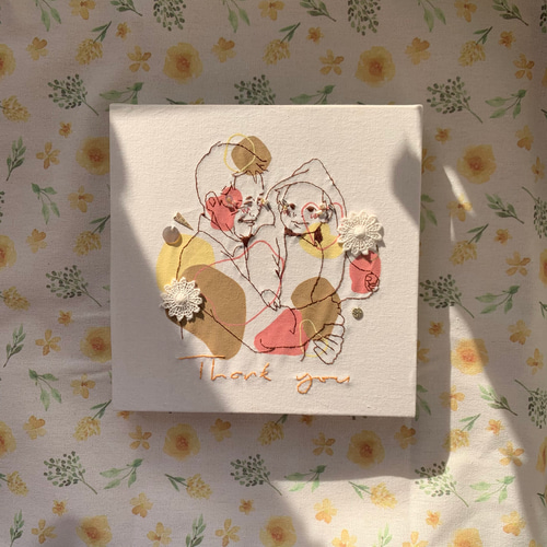 母の日ギフト 似顔絵刺繍プレゼント イラスト sloth莞爾 通販 母の日ギフト 似顔絵刺繍プレゼント イラスト sloth莞爾 通販