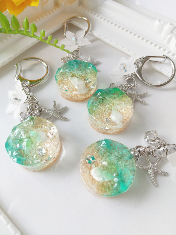 再販✨海のカケラ キーホルダー レジン 海 夏 その他アクセサリー