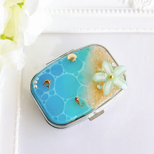 海のピルケース レジン 海 その他ケース しっぽ工房 通販 9547147