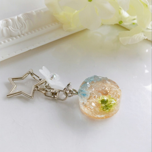 海を切り取ったキーホルダー レジン 海 波 その他アクセサリー しっぽ