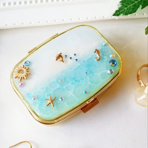 シマエナガ❁⃘*.゜レジンクリームケース シマエナガ❁⃘*.゜レジンクリームケース