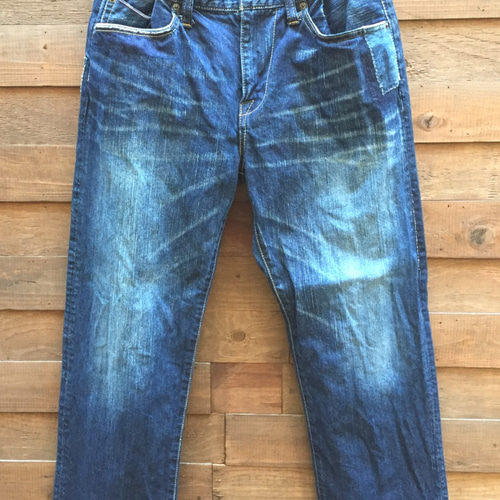 彼氏からの御下がり仕様 13oz 5ポケット ストレートパンツ パッチ  