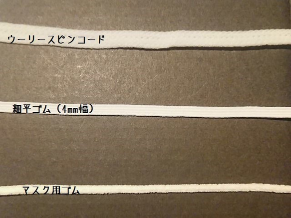 国産生地使用 綿ダンガリー 立体マスク ブラック 2サイズ 4枚目の画像