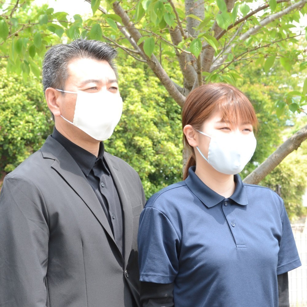 藤色 10枚セット販売！＝送料無料＝仕事用の夏向き 布マスク!すぐに乾きアイロン不要＊さらさら持続＊