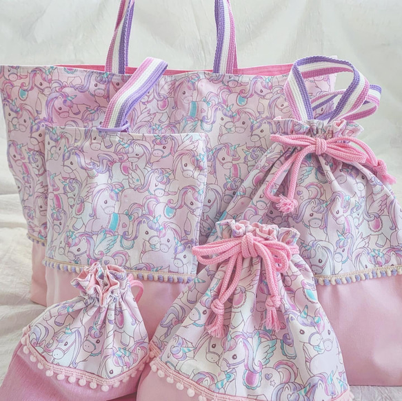 再販3‼︎入園入学3点セット☆レッスンバッグ、体操服（お着替え）袋