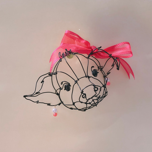 ワイヤーアート ワイヤークラフト 猫 ねこ ネコ【受注制作