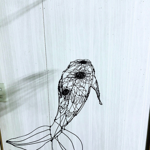 飛べ❗️ひまわりクジラ・ワイヤーアート