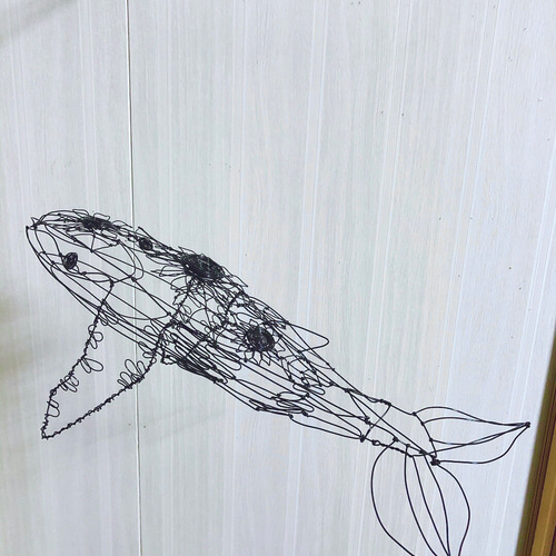 飛べ❗️ひまわりクジラ・ワイヤーアート