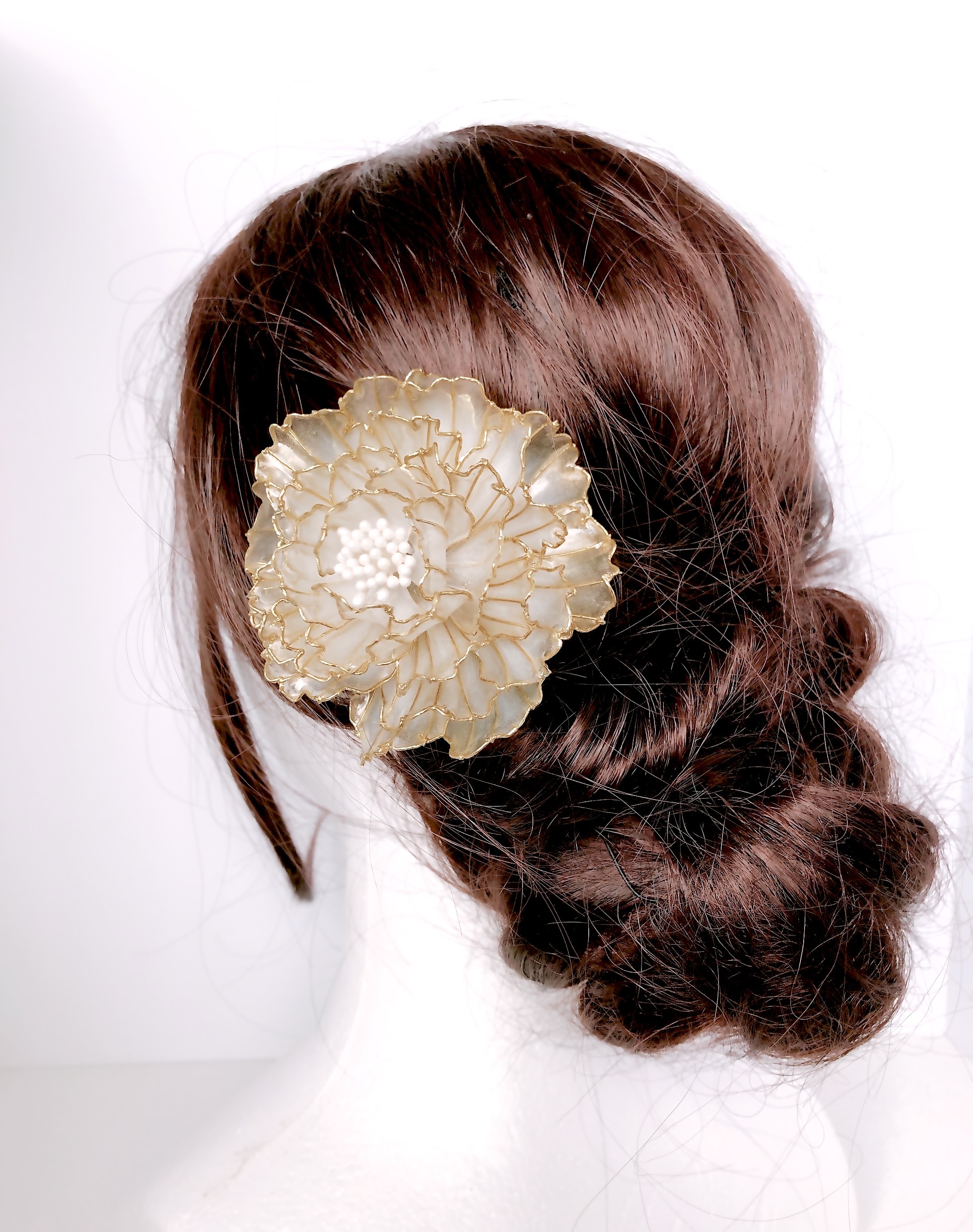 透き通るような芍薬の花　アメリカンフラワー