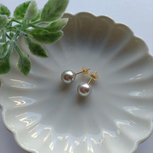 【新品・百貨店商品／総本店】1444天女級アコヤ真珠片穴ペア珠8.0-8.5mm アコヤ真珠2点セット（約8.0～8.5mm未満珠） | 商品詳細