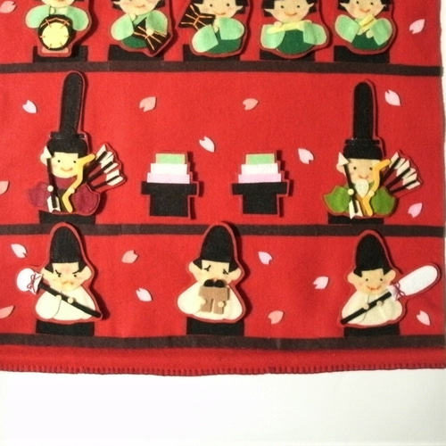 お雛さま 5段飾り タペストリー フェルト 雑貨・その他 あんかけ豆腐