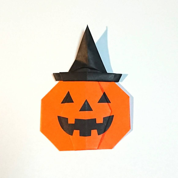 【折り紙セット】ハロウィン **送料無料** Halloween 魔女 かぼちゃ 街並み 2枚目の画像