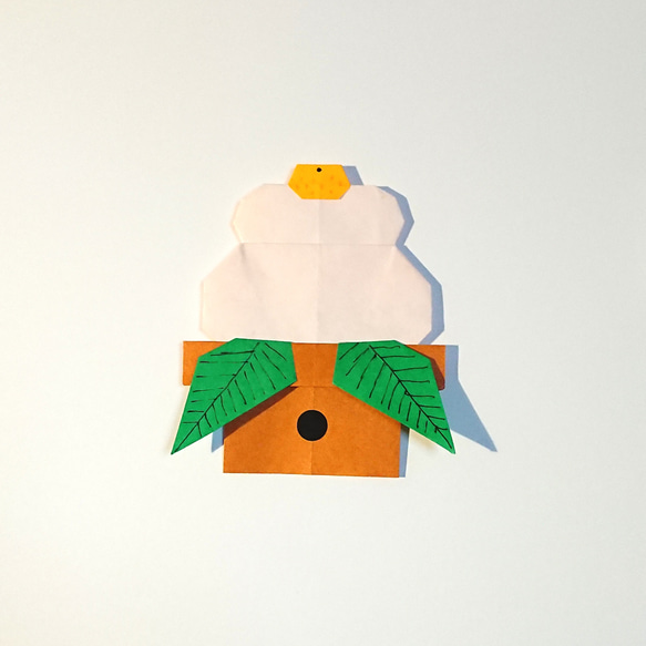 お正月【折り紙セット】とら・鏡餅・梅の花 3枚目の画像