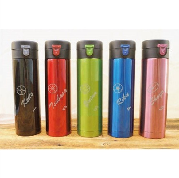 ネームボトル スリムフロストボトル 500ml｜ノベルティ・物販・記念品などの名